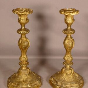 K769 Para świeczników w stylu Ludwika XV