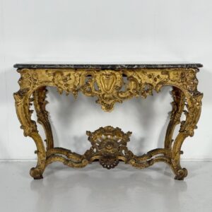 K773 Konsola z pozłacanego drewna Louis XV, XVIII wiek
