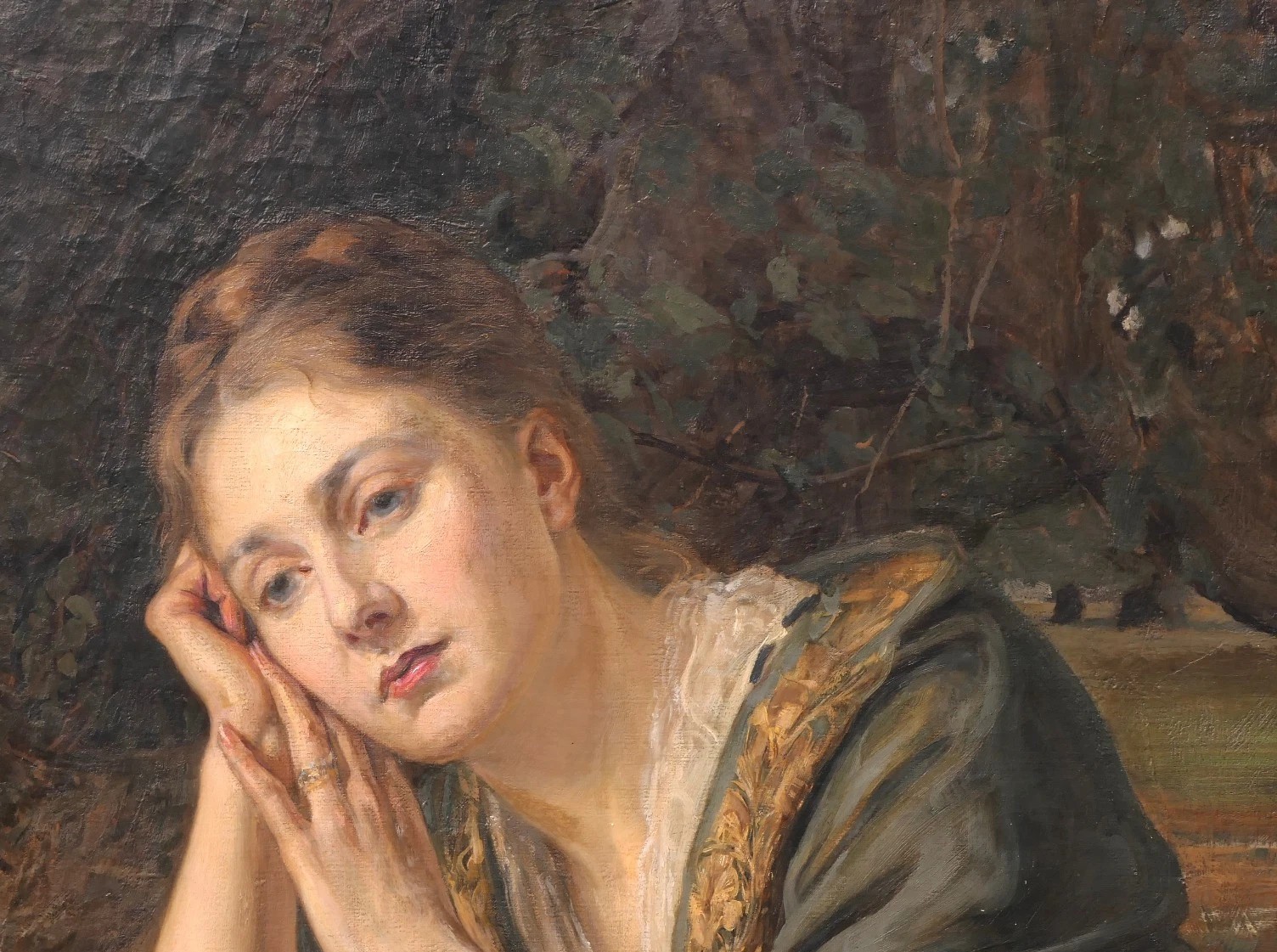 K789 Obraz "Kobieta w Lesie" - obrazek 3