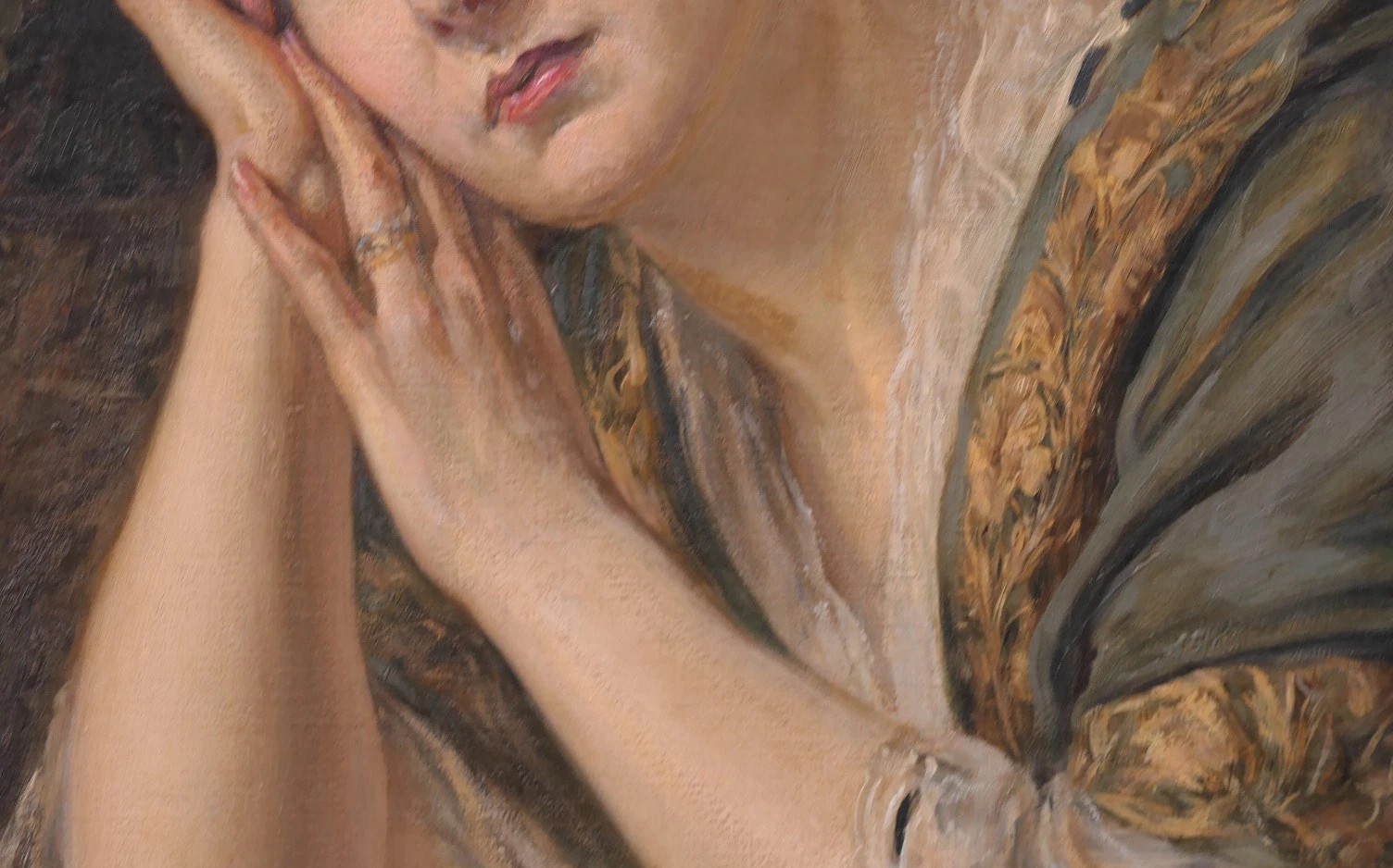 K789 Obraz "Kobieta w Lesie" - obrazek 5