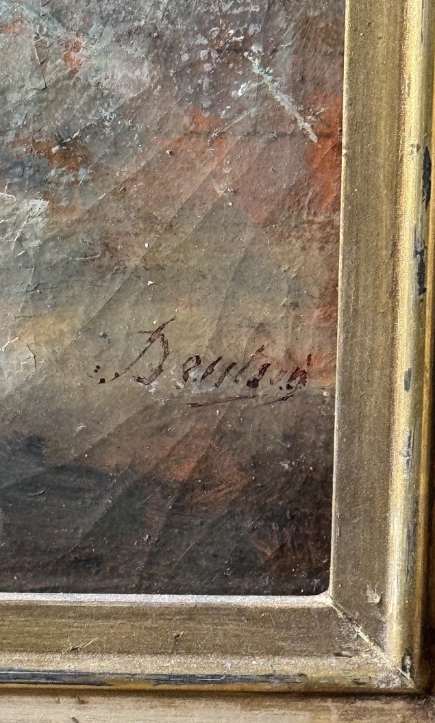 K796 Obraz Olejny - Tancerze pod burzą przy moście - obrazek 4