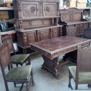 S1831 Barokowy zestaw do jadalni, XIX/XX w.