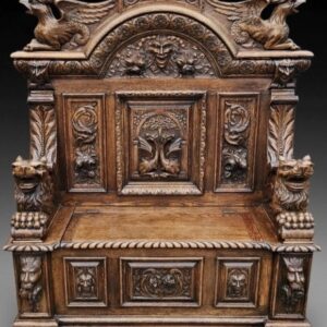 S1993 Gotycka ławka/skrzynia, XIX w.