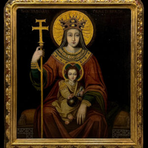 S2039 Matka Boża z Zatybrza, Duży olej na płótnie, XVIII w.