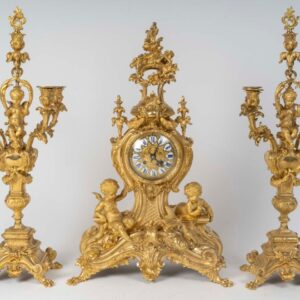 S2421 Zestaw kominkowy w stylu Ludwika XV, XIX w.