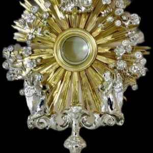 S2424 Monstrancja z aniołami, XIX w.