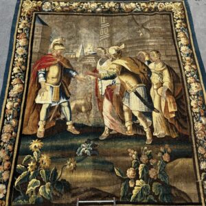 S2471 Koronacja Estery, Duży gobelin, XVII w.