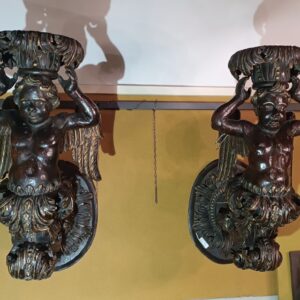 S2499 2 x Kinkiet w postaci anioła, XVI w.