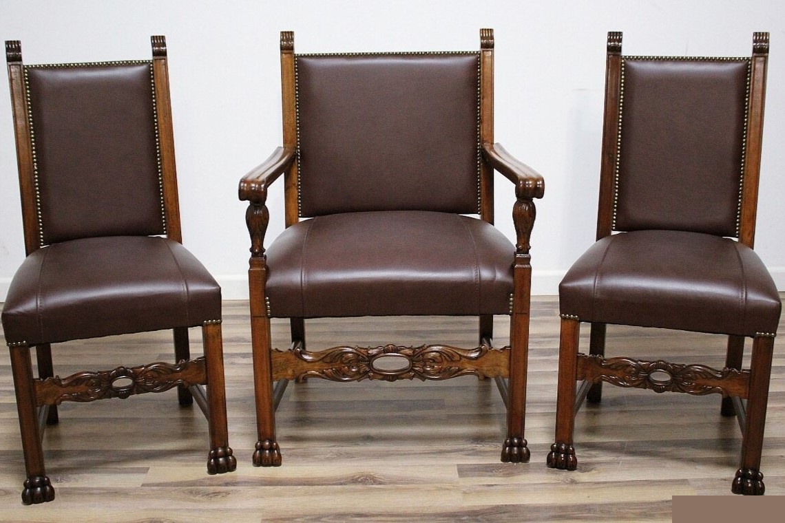 S2972 Neorenesansowy zestaw do gabinetu, XX w. - obrazek 5