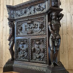 S3118 Neorenesansowy kredens z atlantami, XIX w.