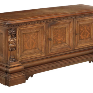 S330 Neorenesansowa skrzynia z kariatydami, XX w.