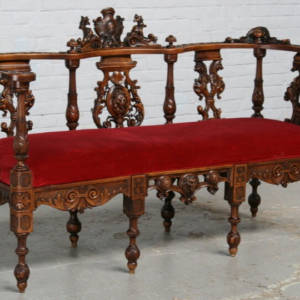 S3451 Rokokowa ławka, XIX w.