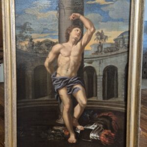 S3797 Święty Sebastian przy kolumnie, XVII w.