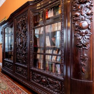 S3939 Neorenesansowa biblioteka + biurko, XIX w.