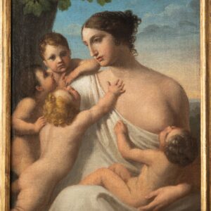 S3949 Alegoria miłosierdzia, Olej na płótnie, XVIII w.