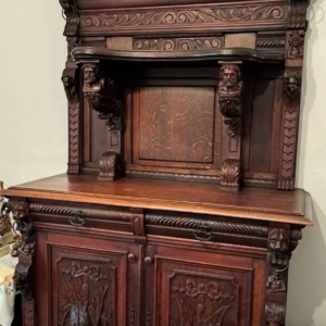 S4073 Neorenesansowy pomocnik + stół, XIX w.