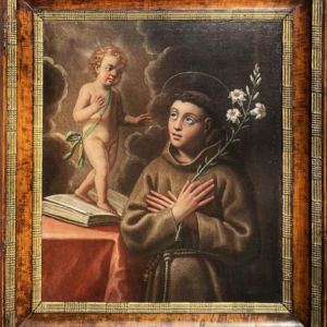S4121 Święty Antoni z Padwy, Olej na płótnie, XVII w.