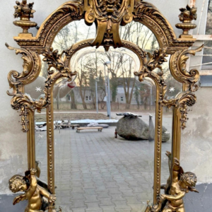 S4361 Lustro z puttami, XIX w.