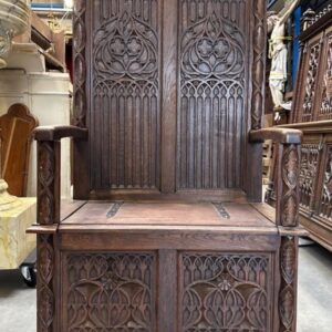 S4392 Gotycki tron, XIX w.