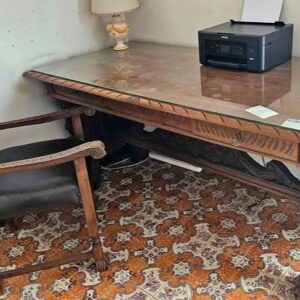 S4405 Biurko + fotel, XX w.