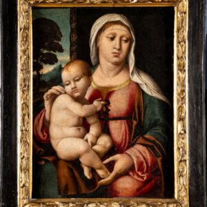 S4604 Madonna z Dzieciątkiem, Olej na drewnie, XVI w.